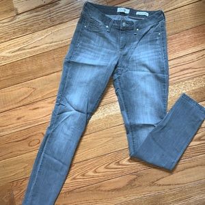 Gray Denim Skinny Jeans